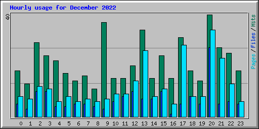 Hourly usage for December 2022