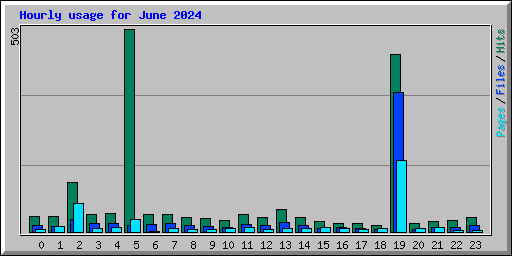 Hourly usage for June 2024